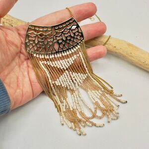 Stella & Dot Navajo Fringe Necklace